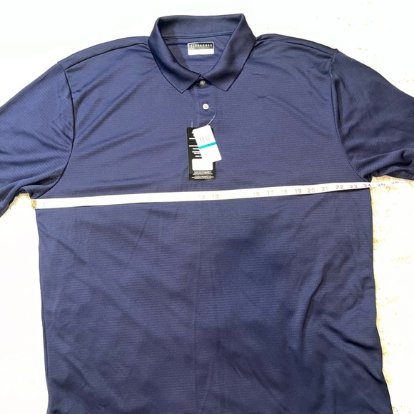PGA Tour Navy Golf Polo Performance Moisture Wicking Quick Dry Men XL NWT - Picture 4 of 8